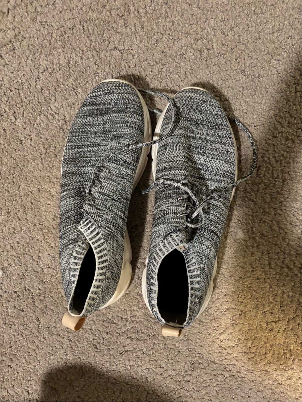 United Colors Of Benetton Grey Knit Slip-On Sneakers